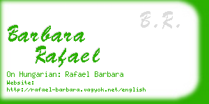 barbara rafael business card